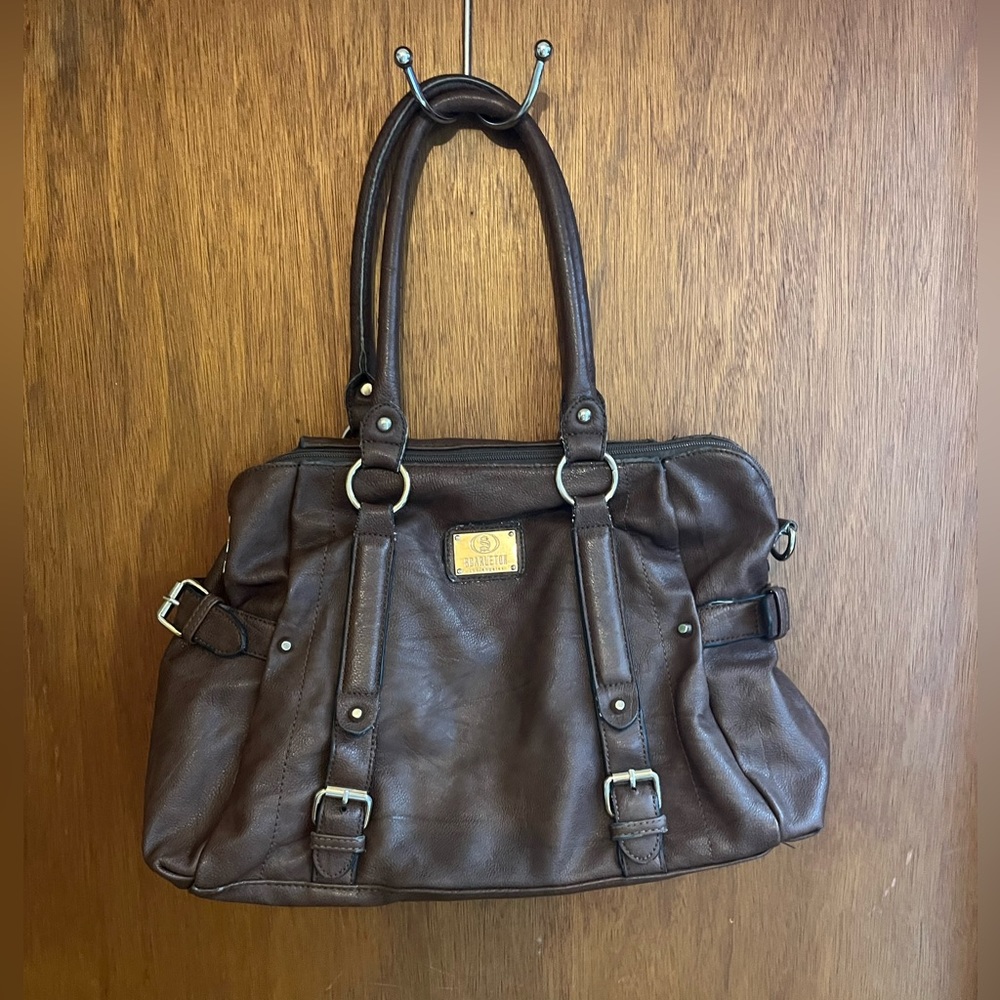 Scarlet on Los Angeles Brown Leather 17 in. Wide 11 in. Tall